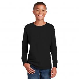 Gildan 5400B Youth Heavy Cotton Long Sleeve T-Shirt - Black
