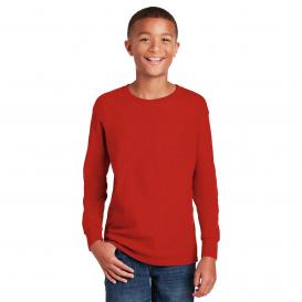 Gildan 5400B Youth Heavy Cotton Long Sleeve T-Shirt - Red