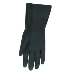 MCR Safety 5435 Unsupported Neoprene Gloves - 30 mil - Flock Lined - Black
