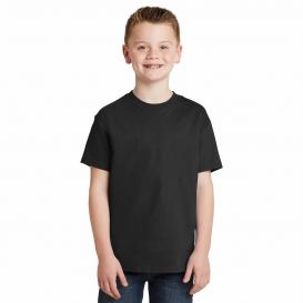 Hanes 5450 Youth Tagless Cotton T-Shirt - Black
