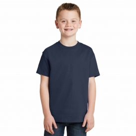 Hanes 5450 Youth Tagless Cotton T-Shirt - Navy
