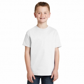 Hanes 5450 Youth Tagless Cotton T-Shirt - White
