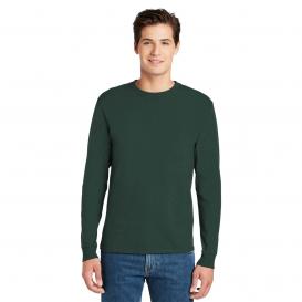 Hanes 5586 Authentic 100% Cotton Long Sleeve T-Shirt - Deep Forest
