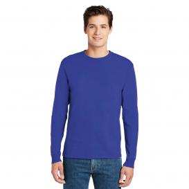 Hanes 5586 Authentic 100% Cotton Long Sleeve T-Shirt - Deep Royal