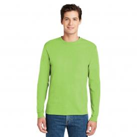 Hanes 5586 Authentic 100% Cotton Long Sleeve T-Shirt - Lime