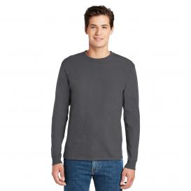 Hanes 5586 Authentic 100% Cotton Long Sleeve T-Shirt - Smoke Grey