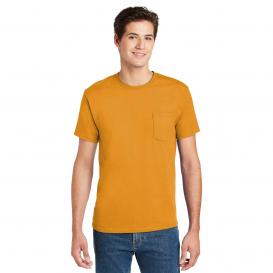 Hanes 5590 Authentic 100% Cotton T-Shirt with Pocket - Gold