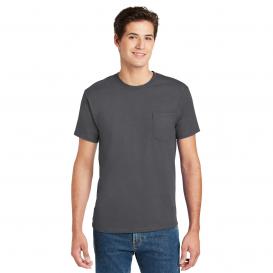 Hanes 5590 Authentic 100% Cotton T-Shirt with Pocket - Smoke Grey