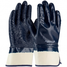 PIP 56-3147 ArmorGrip Nitrile Dipped Gloves with Terry Cloth Liner and Heavy Weight Rough Grip on Full Hand