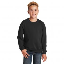 Jerzees 562B Youth NuBlend Crewneck Sweatshirt - Black