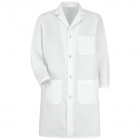 Red Kap 5700WH Men\'s Four Button Front Lab Coat