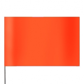 Presco Plain 5 inch x 8 inch with 21 inch Staff - Orange Glo