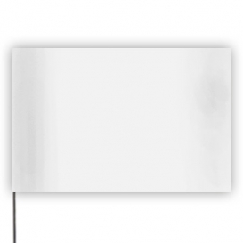 Presco Plain 5 inch x 8 inch with 30 inch Staff - White