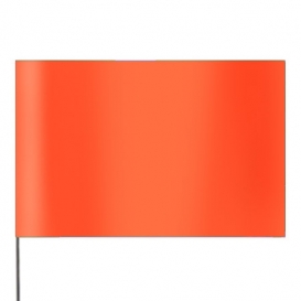 Presco Plain 5 inch x 8 inch with 36 inch Staff - Orange