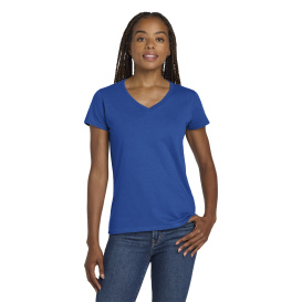 Gildan 5V00L Ladies Heavy Cotton V-Neck T-Shirt - Royal
