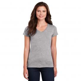 Gildan 5V00L Ladies Heavy Cotton V-Neck T-Shirt - Sport Grey