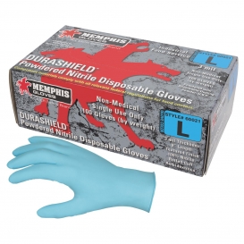 MCR Safety 60021 DuraShield Economy Grade Nitrile Gloves - 3 mil - Blue