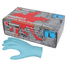 Memphis 60021 DuraShield Economy Grade Nitrile Gloves - 3 mil - Blue