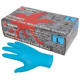 Memphis 6010 NitriMed Disposable Nitrile Medical Grade Gloves - 4 mil - Powder Free - Blue