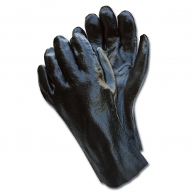 Memphis 6212R Single Dipped Rough PVC Coated Gloves - Interlock Lined