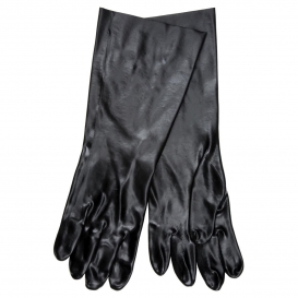 MCR Safety 6218 Single Dipped PVC Coated Gloves - Smooth Finish - Interlock Lined - Black