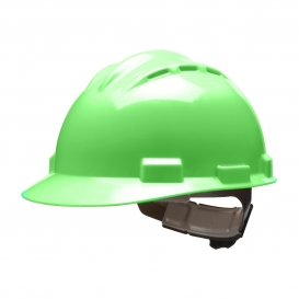 Bullard S62HGR Standard Vented Hard Hat - Ratchet Suspension - Hi-Viz Green
