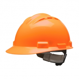 Bullard S62HOR Standard Vented Hard Hat - Ratchet Suspension - Hi-Viz Orange