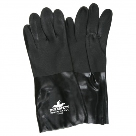 MCR Safety 6300S Premium Double Dipped Sandy Finish PVC Gloves - 14\