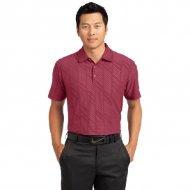 Nike 632412 Dri-FIT Embossed Polo - Team Red