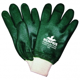 Memphis 6400 Double Dipped PVC Gloves - Nitrile Reinforced - Knit Wrist