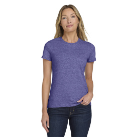 Gildan 64000L Softstyle Women\'s T-Shirt - Heather Purple