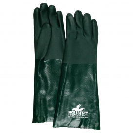 MCR Safety 6418 Double Dipped PVC Coated Gloves - Jersey Lined - Nitrile Reinforced