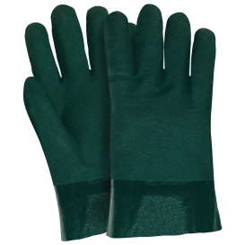 Memphis 6421 Double Dipped PVC Coated Gloves - Jersey Lined - Guanlet Cuff