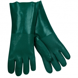 Memphis 6424 Double Dipped PVC Coated Gloves - Jersey Lined - Guanlet Cuff