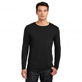 Gildan 64400 Softstyle Long Sleeve T-Shirt - Black
