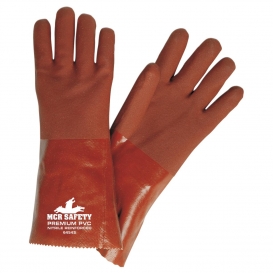 MCR Safety 6454S Premium Double Dipped PVC Gloves - Nitrile Reinforced - Jersey Lined - 14\