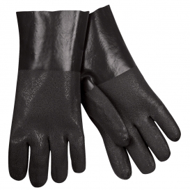 Memphis 6512SJ Double Dip PVC Gloves - Textured Finish - 12\\\