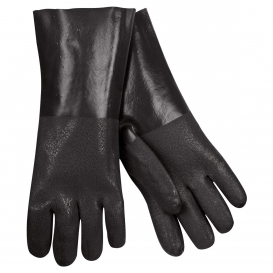 MCR Safety 6514SJ Double Dipped Sandy PVC Coated Gloves - 14\
