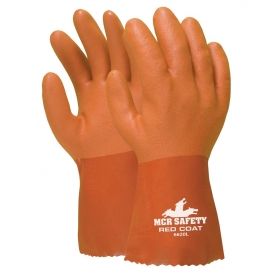 MCR Safety 6620 Redcoat Seamless Double Dipped PVC Coated Gloves - 10\