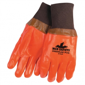 PVC Coated Smooth Finish Polyester Shell Garden Gloves 