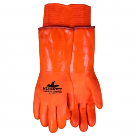 MCR Safety 6714FF Harbor Master Double Dipped PVC Gloves - Foam and Polar Fleece Lined