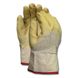 MCR Safety 6810 Rubber Coated Canvas Gloves - Crinkle Finish - Duck Safety Cuff