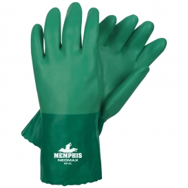 Memphis 6912 NeoMax Double Dip Neoprene Gloves - Interlock Lined - Blue - 12 Inch