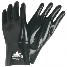 Memphis 6922 Black Jack Multi-Dipped Neoprene Gloves - Interlock Lined - 12\\\