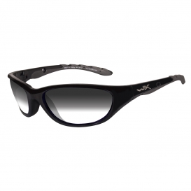 Wiley X AirRage Sunglasses - Gloss Black Frame - Gray Light Adjusting Lens