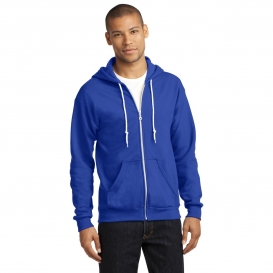 royal blue full zip hoodie