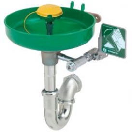 Wall Mounted Eye Wash Station with Bracket (Trap Not Included)
