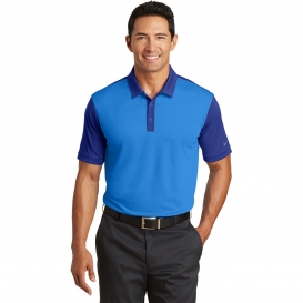 royal blue nike polo