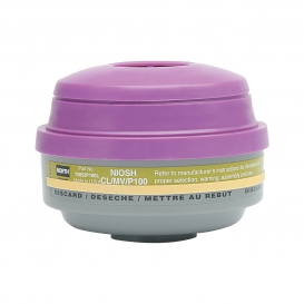 North Safety Mercury Vapor and Chlorine Cartridge with P100 Particulate Filter and ESLI