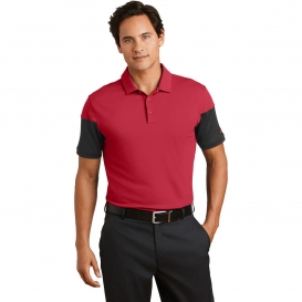 Nike 779802 Dri-FIT Sleeve Colorblock Polo - Gym Red/Black